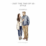 Family Portraits- customized watercolor portrait