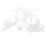 “Guided by Grace - Coloring Page  Printable”