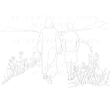 “Guided By Grace” Boy Coloring Page Printable