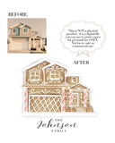 Custom Gingerbread House Portrait Digital Download