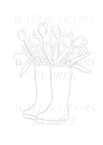 FREE Spring Printable Coloring Page